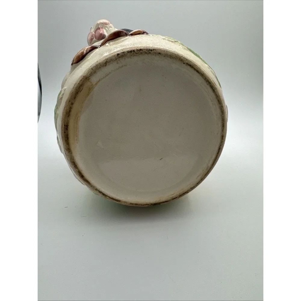 VERY RARE Lefton Puppy & Birdy 3D Cookie Biscuit Jar‎ Missing Lid